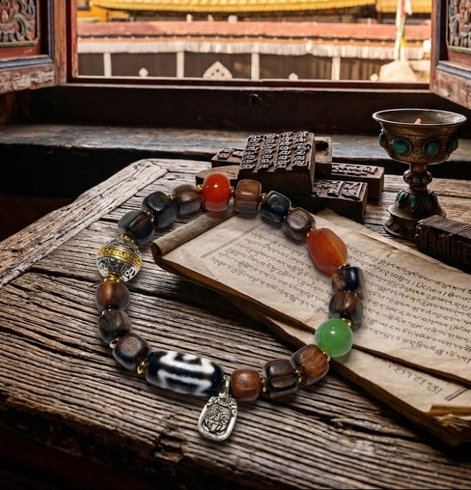 Wood Tibetan Charm