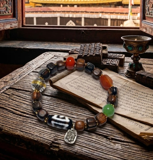 Wood Tibetan Charm