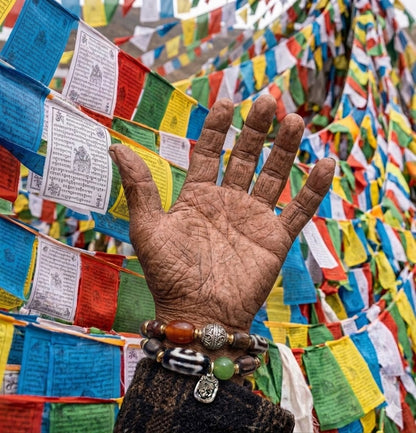 Wood Tibetan Charm